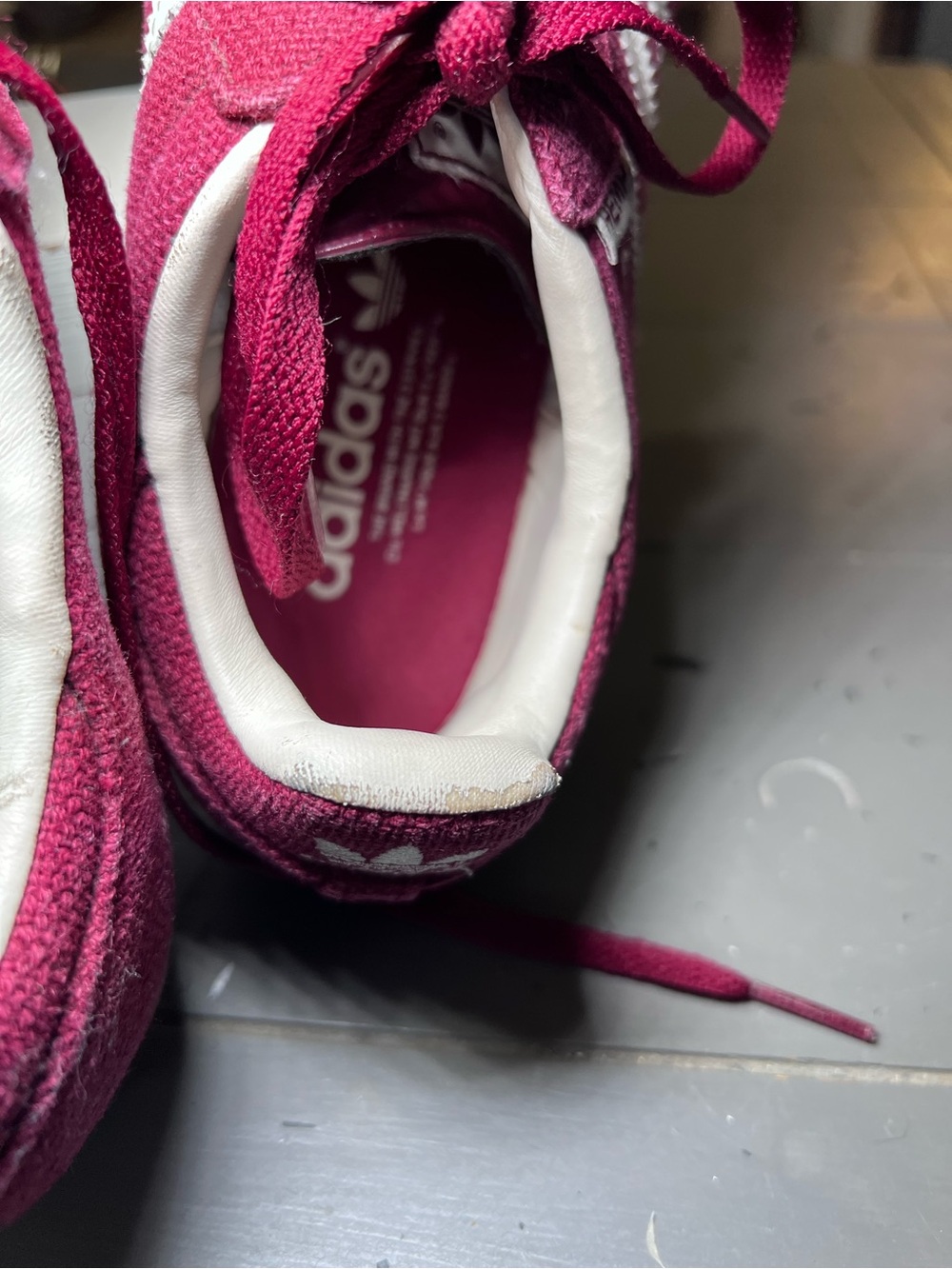 Adidas Sambas Hemp Burgundy Sneakers Unisex Size 8 - Picture 10 of 10